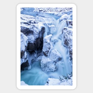 Blue Hour Waterfall Sticker